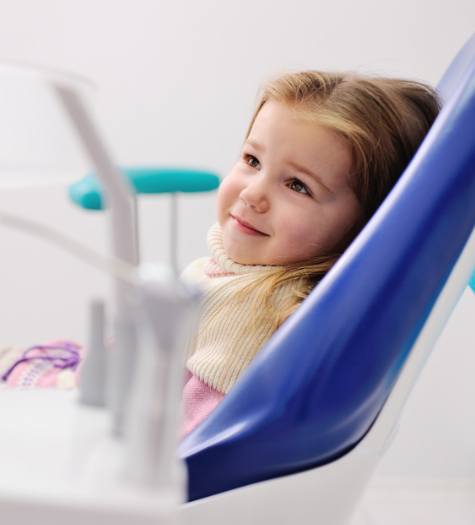 Little girl receiving IV sedation dentistry