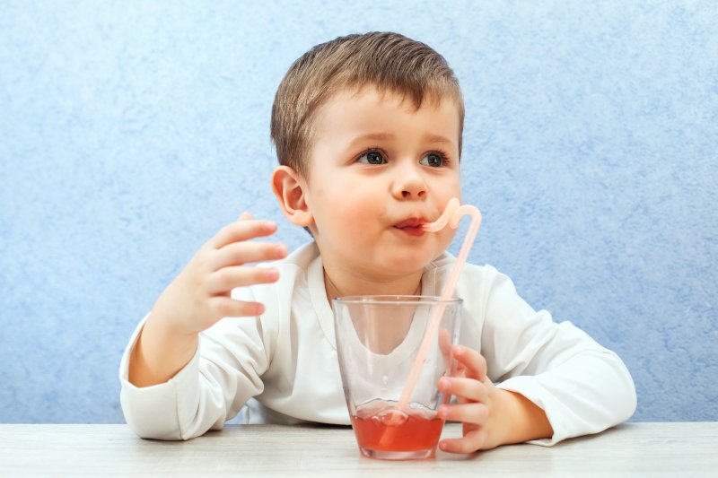 Children's Dentist in Garland Talks Children Drinking Juice | Adam Preece